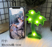 Load image into Gallery viewer, Night Lamps in the Form of Cactus and Flamingo